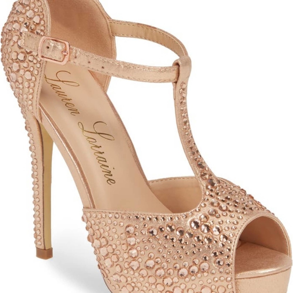 Vivian Open Toe Pump LAUREN LORRAINE Size 9.5